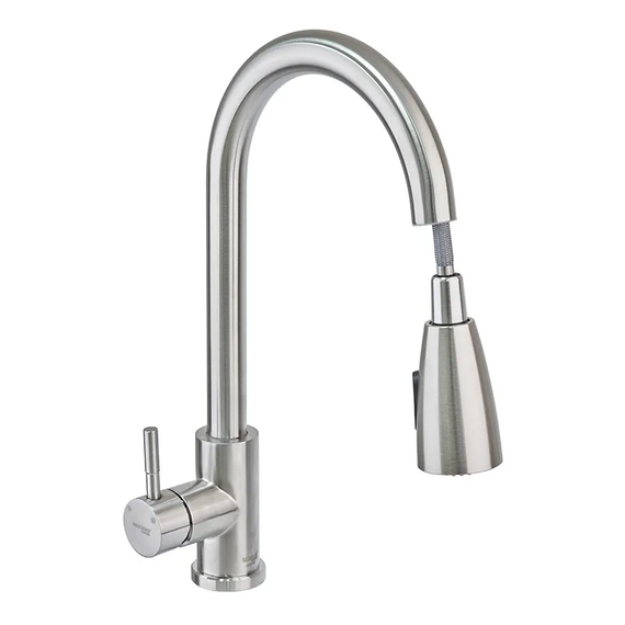 Смеситель кухонный с выдвижной лейкой Mixxus SUS 014-B (SS0023)