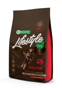 Сухий беззерновий корм з лососем для дорослих собак всіх порід Lifestyle Grain Free Salmon Adult All Breeds 1.5кг