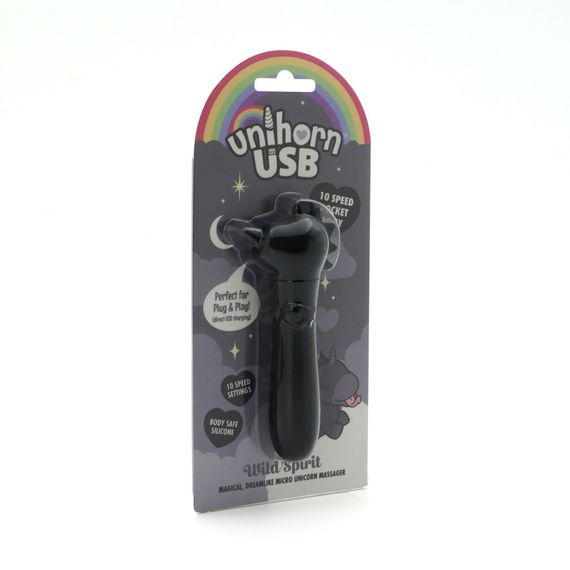 Вібратор-єдиноріжка Unihorn USB Bullet – Wild Spirit, віброкуля, USB-зарядка, 10 режимів | Зображення 3