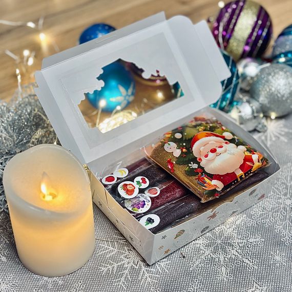 Різдвяний подарунковий набір пастили «Смаколик під ялинку» — 300 г ( біла коробка) | Зображення 2