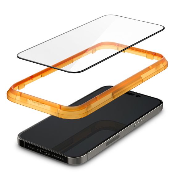 Скло захисне Spigen Apple Iphone 14 Pro Max Glas tR Align Master FC (2 Pack), Blac (AGL05204) | Зображення 9