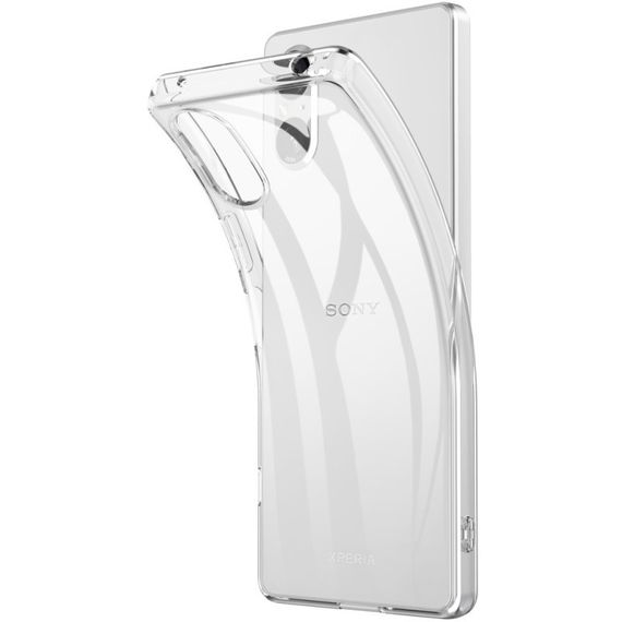 TPU чохол Epic Transparent 1,5mm для Sony Xperia 5 V Безбарвний (прозорий) | Зображення 1