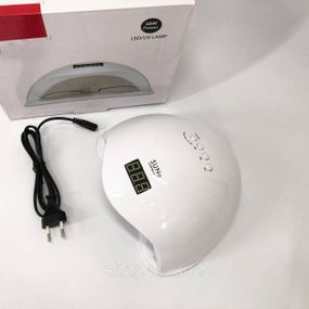 Лампа для манікюру Sun 5 nail lamp FD93-1 led для сушіння гель лаку з таймером для домашнього використання