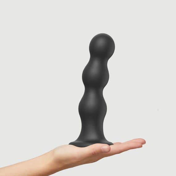 Насадка для страпона Strap-On-Me Dildo Plug Balls Black XXL | Зображення 1