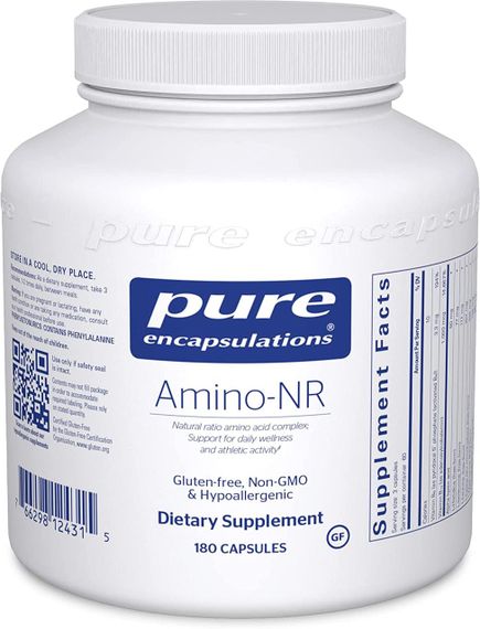 Комплекс амінокислот, Amino-NR, Pure Encapsulations, підтримка хорошого самопочуття та спортивної активності, 180 капсул