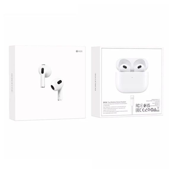 Навушники BOROFONE BW26 True wireless stereo headset White | Зображення 4