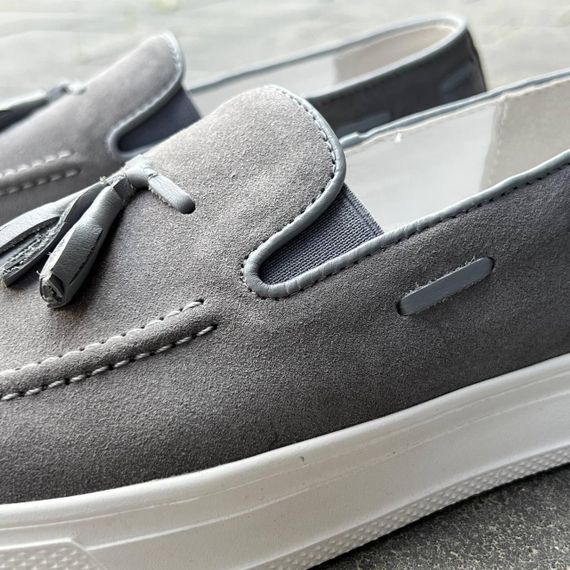 Чоловічі лофери сірий замш 40 розмір | Зображення 6