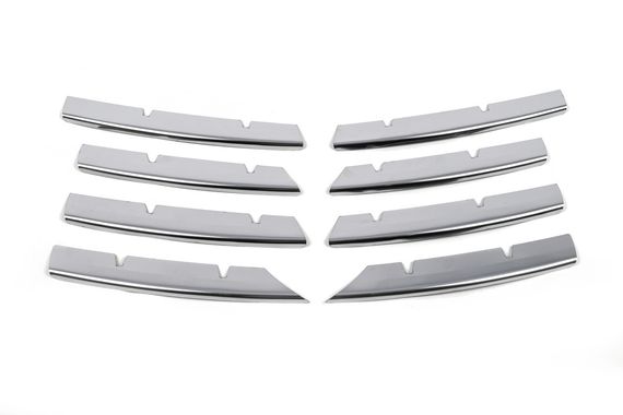 Накладки на решітку (8 шт, нерж) Carmos - Турецька сталь для Volkswagen Passat B6 2006-2012рр | Зображення 2