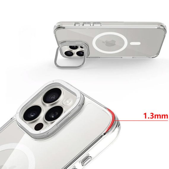 Чохол TPU Space Case Apex with MagSafe для Apple iPhone 13 Pro / 14 Pro (6.1") Silver | Зображення 2