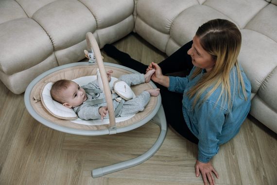 Гойдалка дитяча FreeON Elite, beige (Від народження) | Зображення 7
