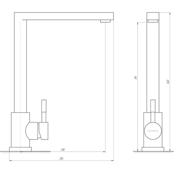 Змішувач для кухні Globus Lux ALPEN SUS-112 | Зображення 3
