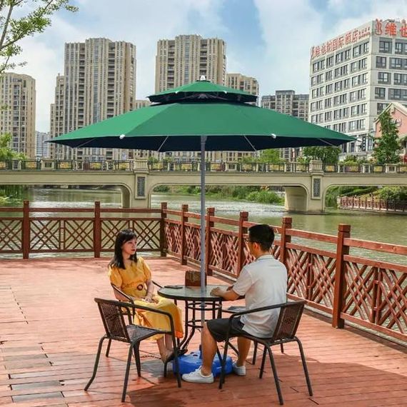 Парасолька 3м з подвійним клапаном HYG1837 Зелений