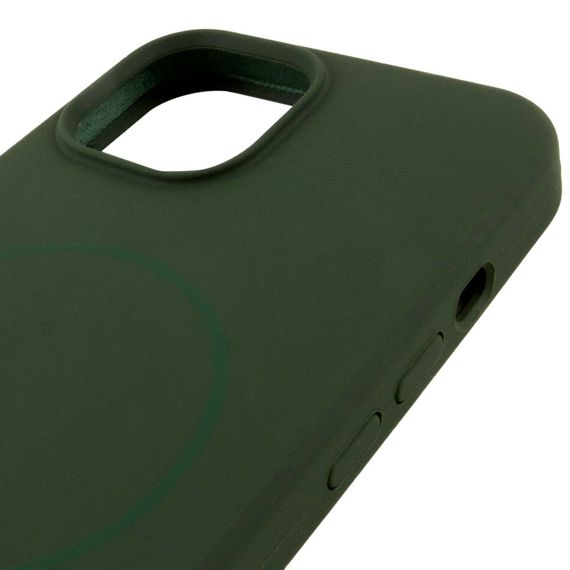 Чохол Silk Full Protective (AA) NO LOGO with Magnetic Fit для Apple iPhone 14 (6.1") Зелений / Cyprus Green | Зображення 3