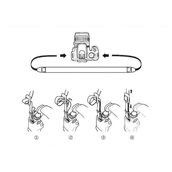 Універсальний ремінь для фотоапарата фотокамери з вишивкою CAMERA STRAP вінтажний тканинний | Зображення 3