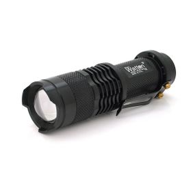 Фонарь ручной Watton WT-304.1LED CREE Q5.3W, 3 режима + Zoom, АА/1300mah, Black