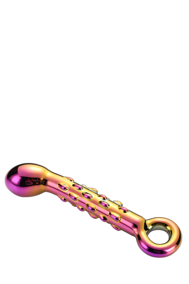 Dt21833 скляний фалоімітатор Dream Toys GLAMOUR GLASS RIBBED G-SPOT DILDO Sex Aura | Зображення 2