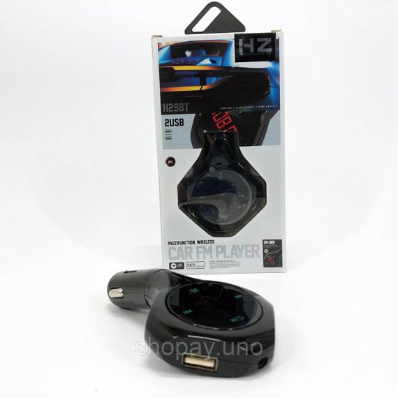 Лучший fm трансмиттер H29, Bluetooth аудио модуль в машину, Устройство для передачи музыки в авто QR-44 | Зображення 3
