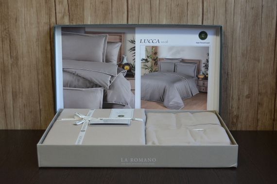 Постельное белье La Romano Premium Satin 200×220 Lucca Rock | Зображення 2