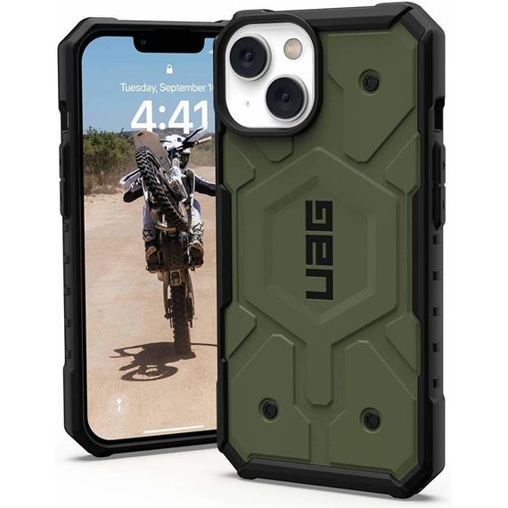 Ударостійкий чохол UAG Pathfinder with MagSafe для Apple iPhone 14 Plus (6.7") TPU+PC, Зелений | Зображення 2