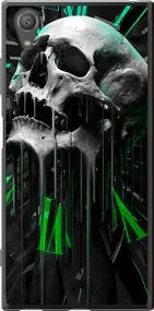Чехол на Sony Xperia XA1 Plus G3412 Череп-часы "4100u-1129-17620"