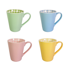 Чашка Кольорова клітинка VT-C-188380 Vittora, 380мл