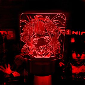 Акриловый светильник-ночник Ахэгао красный tty-n001810