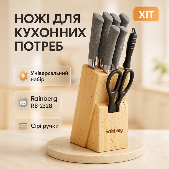 Кухонні ножі з хорошої сталі, Кухонний набір ножів для нарізання, Сталеві кухонні ножі CH-20