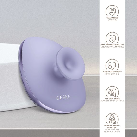 Щітка для тіла GESKE Body Brush metal 4в1 starlight, Фіолетовий | Зображення 2