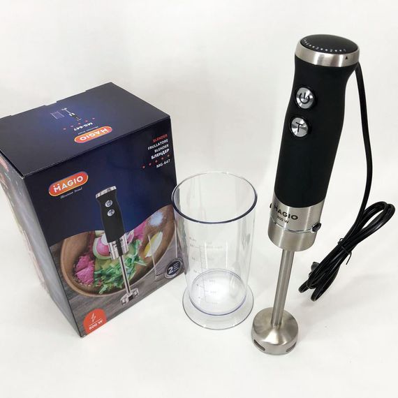 Блендер занурювальний MAGIO MG-647, потужний блендер, портативний блендер, блендер для дому, блендер для кухні | Зображення 6