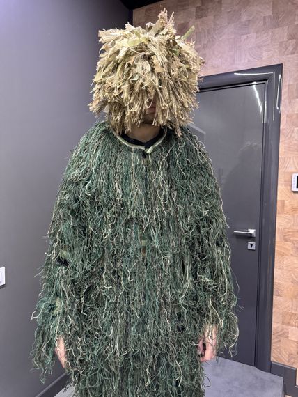 Маскувальний костюм Кікімора (Geely), нитка woodland та Койот, розмір M-L до 80 кг, костюм розвідника, маскхалат кікімора | Зображення 2