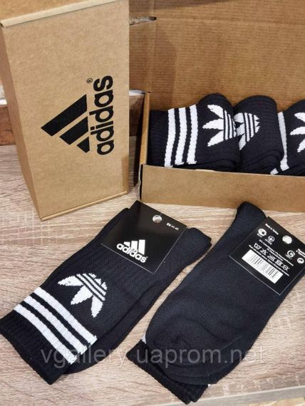Мужские носки Adidas, мужские высокие носки Адидас, носки Adidas 41-45 | Зображення 1