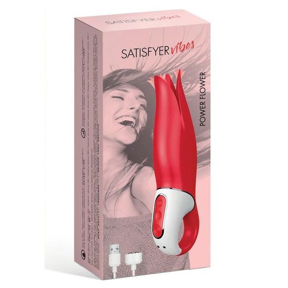 Потужний вібратор Satisfyer Vibes Flower Power з ніжними тремтливими пелюстками, 12 режимів роботи | Зображення 4