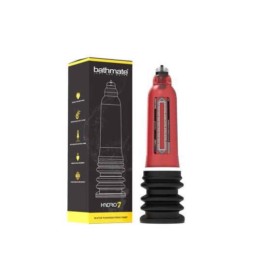 Гідропомпа Bathmate Hydro 7 Red, для члена довжиною від 12,5 до 18 см, діаметр до 5 см | Зображення 2