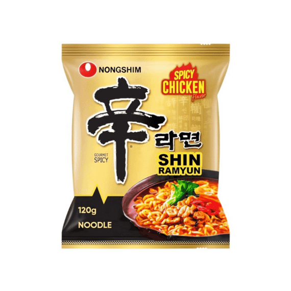 Корейська локшина Shin Ramyun  зі смаком гострої курки 120г Nongshim 8801043069588
