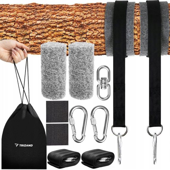 Повний комплект для кріплення гамака та гойдалки TRIZAND — надійність та зручність у кожному елементі 🏕️🪢