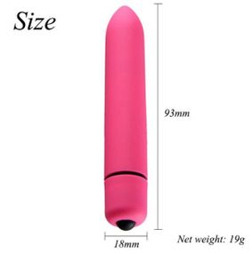 Компактний мінівібратор, ВіброПуля з 10 режимами вібрації рожевий Sex Aura