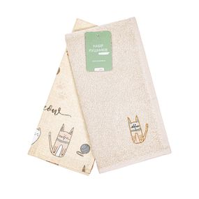 Набір рушників Home Line 65242 Україна 40x60  Бавовна Бежевий