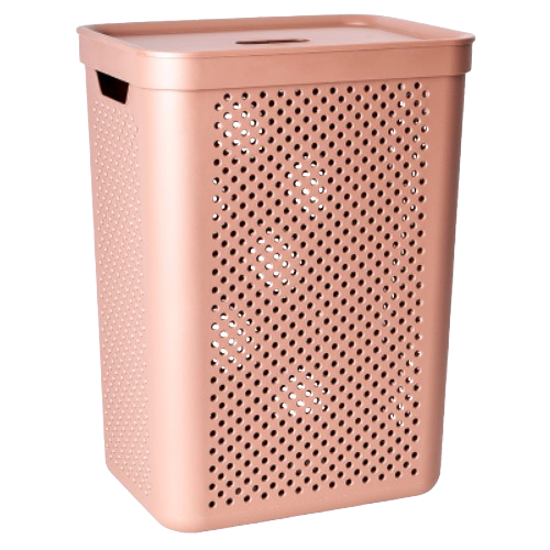 Кошик для білизни 45л з органайзером карамель Simple Алеана | Зображення 1