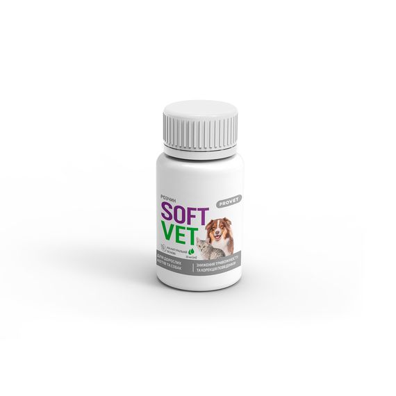 Фітокомплекс Provet SOFTVET антистресова дія та корекція поведінки для дорослих котів та собак 20 мл | Зображення 1