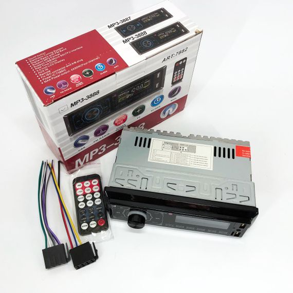 Магнітола в машину з флешкою MP3 3888 ISO 1DIN FM, Автомагнітола в штат пристрій магнітола DU-36 | Зображення 3