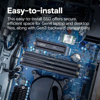 Накопитель SSD M.2 2280 1TB P310 with heatsink Micron (CT1000P310SSD5) | Зображення 4