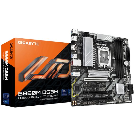 Материнская плата GIGABYTE B860M DS3H s1851 B860 4xDDR5 M.2 HDMI DP mATX B860M_DS3H | Зображення 3