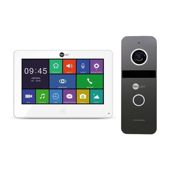 Комплект видеодомофона NeoLight Alpha HD и Solo FHD graphite | Зображення 7