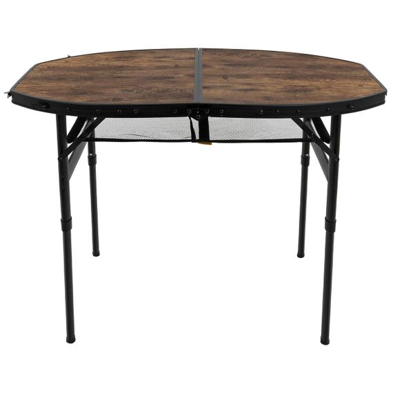 Стіл Bo-Camp Woodbine Oval 100x70 cm Black/Wood look (1404185) | Зображення 1