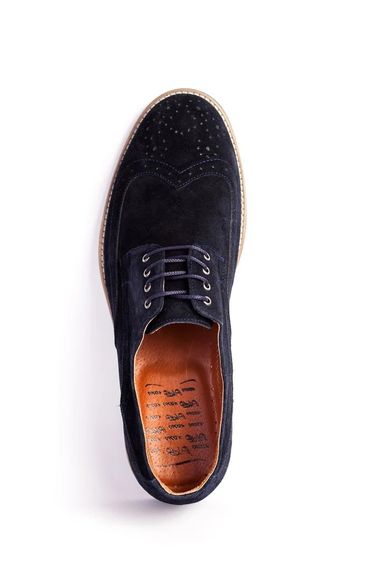 Туфли броги, синие замшевые 42 размер | Зображення 2