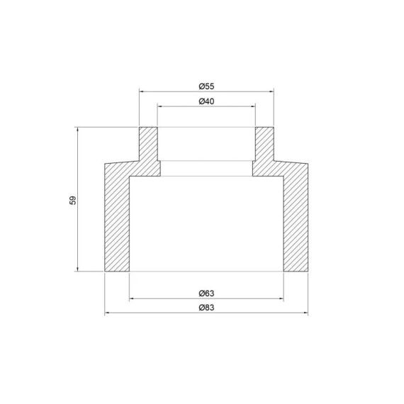 Муфта PPR Thermo Alliance 63х40 | Зображення 1