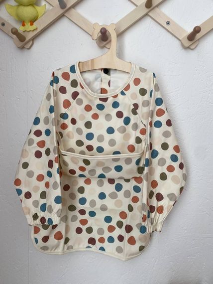 Нагрудник дитячий з рукавами для годування та творчості Різнобарвний