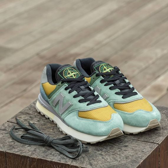 Кросівки демісезонні New Balans x Stone Island олива | Зображення 2