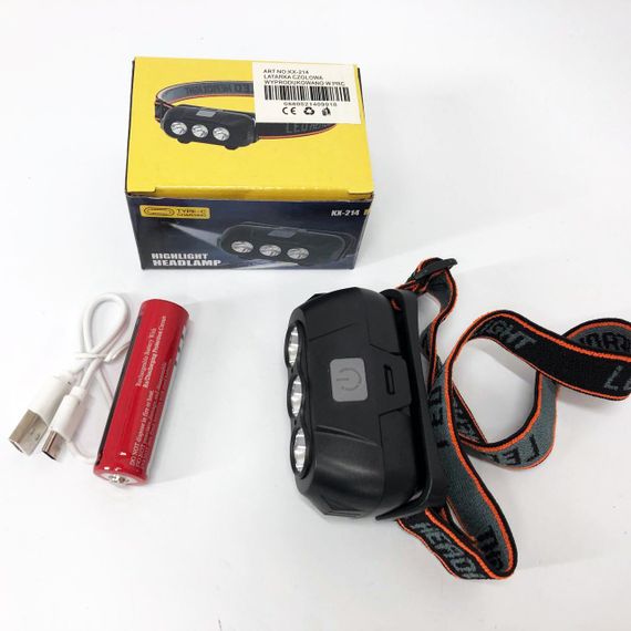 Ліхтар налобний XN-406 акумуляторний KX-214-3LED | Зображення 6