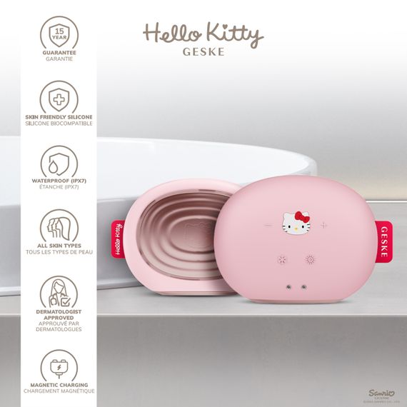 Ультразвукова маска тепло та холод GESKE Sonic Warm&Cool Mask 8в1 by Hello Kitty pink | Зображення 2